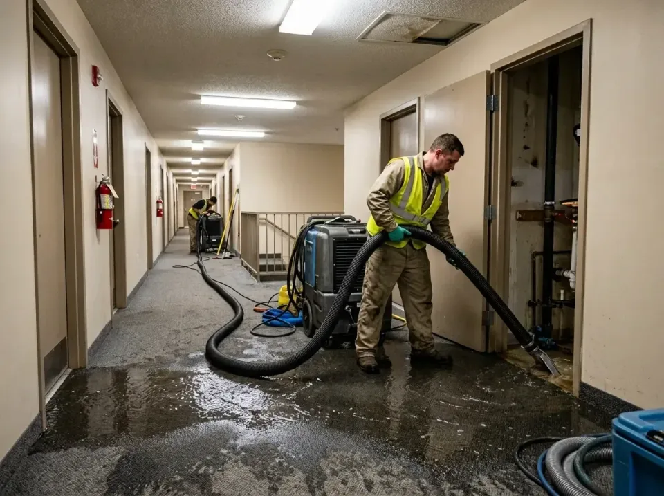 multi-unit-apartment-hallway-f-005 — frequently asked questions, Emergency Burst Pipe Water Extraction & Removal in Le Sueur…